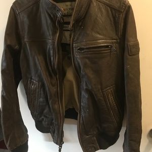 ***Brand New*** Abercrombie & Fitch Leather Jacket